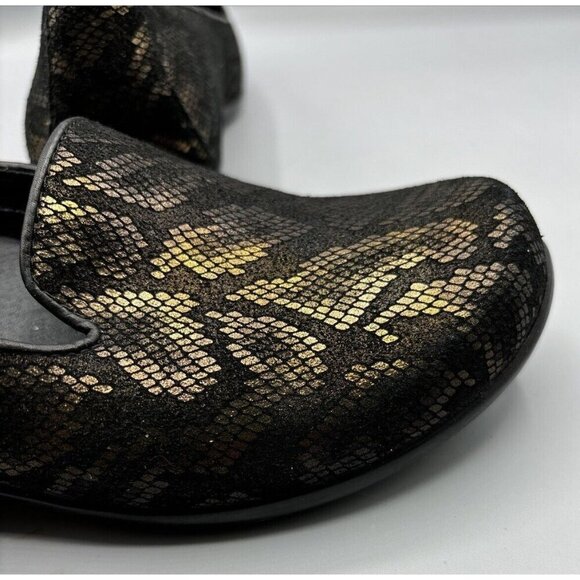 Dansko Olivia Womens Shoes Bronze Black Snake Print Sz 37 Leather Comfort‎ - Picture 8 of 9